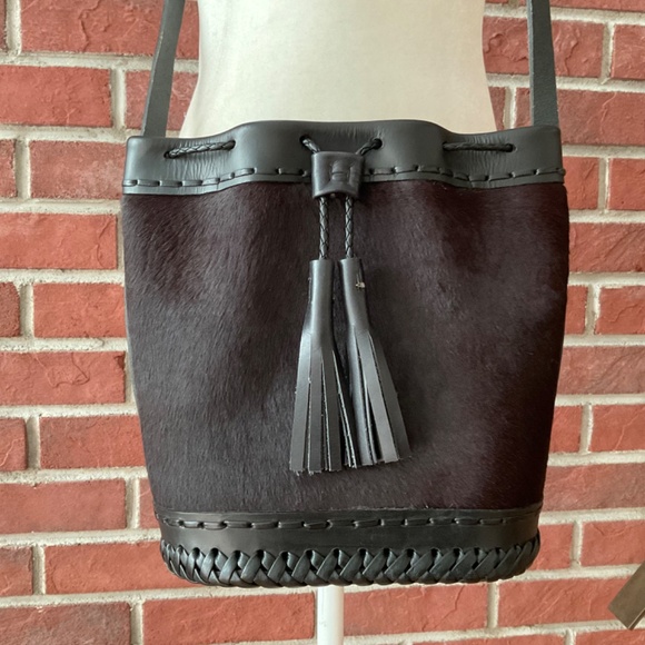 Wendy Nichol New York Small Ox Bloody Pony Carriage Bag Crossbody Shoul… - Picture 1 of 16